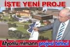 Afyonlu mimarın projesi birinci