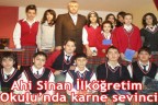 Ahi Sinan İlköğretim Okulu’nda karne sevinci