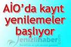 AİO’da kayıt yenilemeler başlıyor