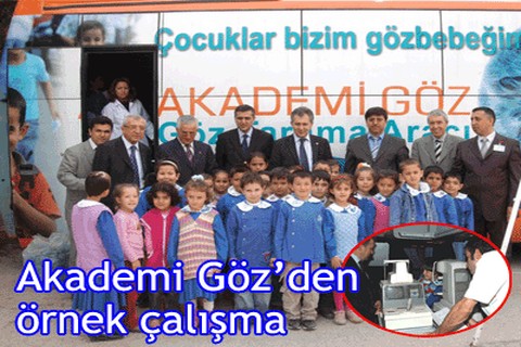 Akademi Göz’den örnek çalışma
