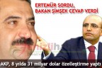 AKP, 8 yılda 31 milyar dolar özelleştirme yaptı