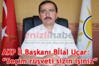 AKP İl Başkanı Uçar: “Seçim rüşveti sizin işiniz”