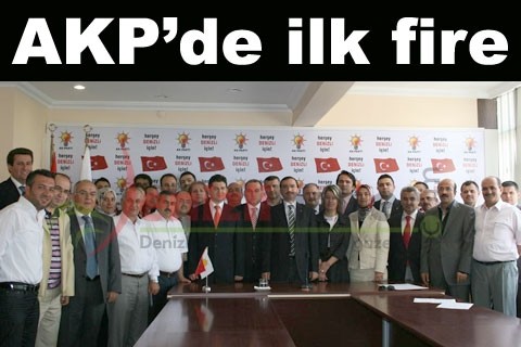 AKP’de ilk fire