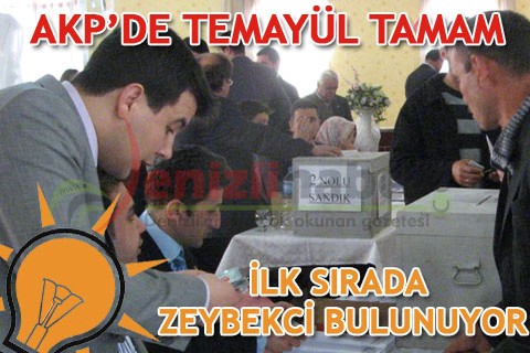 AKP’DE TEMAYÜL TAMAMLANDI