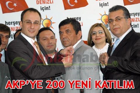 AKP’YE 200 YENİ KATILIM