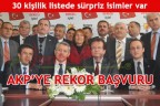 AKP’YE REKOR BAŞVURU
