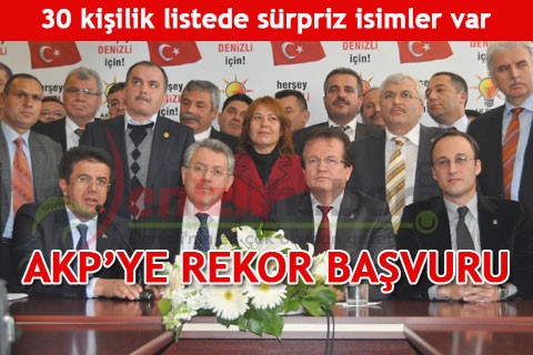 AKP’YE REKOR BAŞVURU