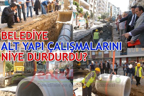 Alt Yapı Çalışmaları Durdu