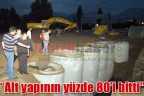 “Alt yapının yüzde 80’i bitti”