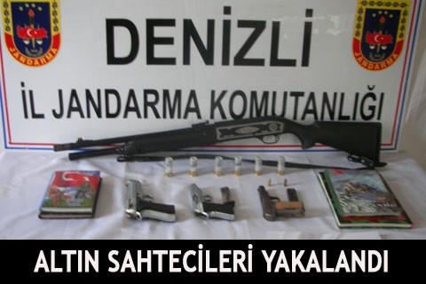 ALTIN SAHTECİLERİ YAKALANDI