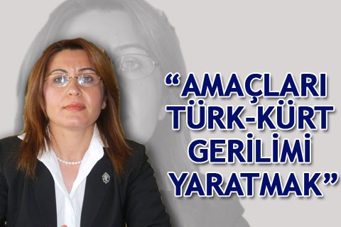 “AMAÇLARI TÜRK-KÜRT GERİLİMİ YARATMAK”