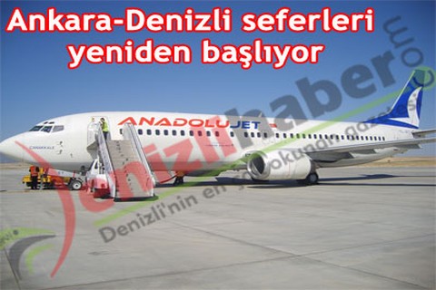Ankara-Denizli seferleri yeniden başlıyor
