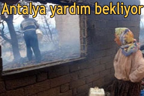Antalya yardım bekliyor