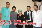 Aort kalp kapağı küçük bir kesiyle değiştirildi