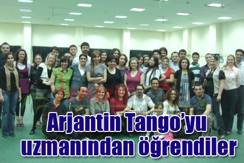 Arjantin Tango’yu uzmanından öğrendiler