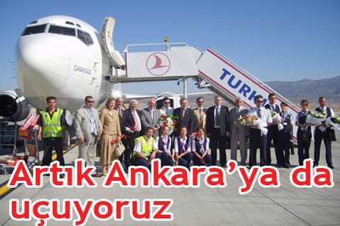 Artık Ankara’ya da uçuyoruz