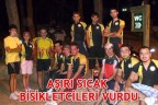 Aşırı sıcak bisikletcileri vurdu