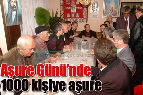 Aşure Günü’nde 1000 kişiye aşure
