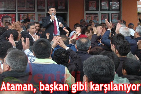 Ataman, başkan gibi karşılanıyor