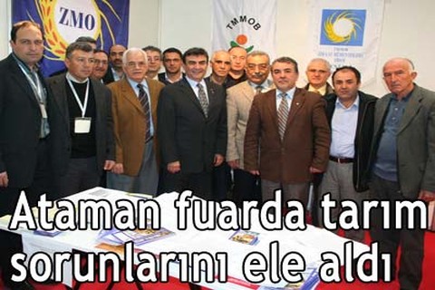 Ataman fuarda tarım sorunlarını ele aldı