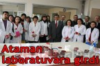 Ataman laboratuvara girdi