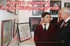 Atatürk resimleri, İl Halk Kütüphanesi’nde