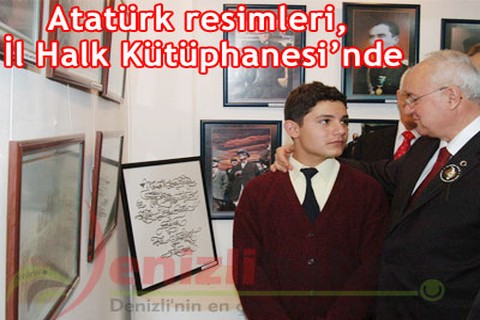 Atatürk resimleri, İl Halk Kütüphanesi’nde