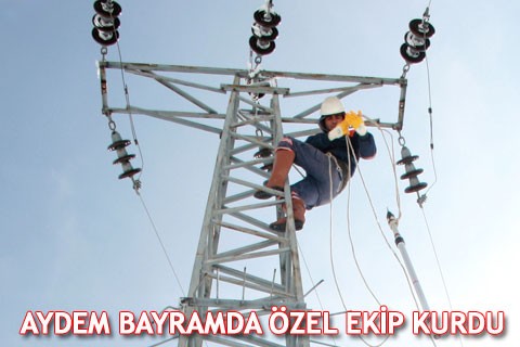 AYDEM BAYRAMDA ÖZEL EKİP KURDU