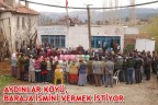 Aydınlar köyü, baraja ismini vermek istiyor