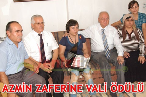AZMİN ZAFERİNE VALİ ÖDÜLÜ