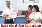 Baba olmak için kurs aldılar