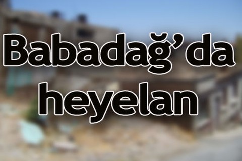 Babadağ’da heyelan