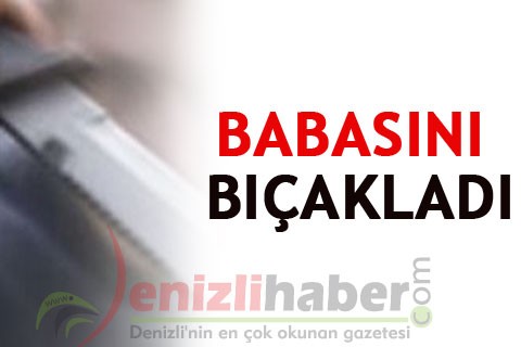 Babasını bıçakladı