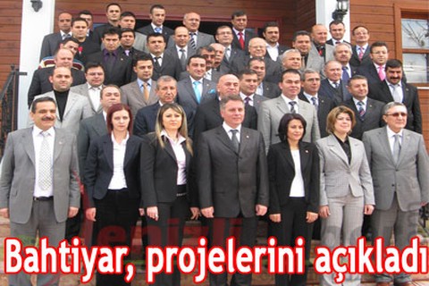 Bahtiyar, projelerini açıkladı