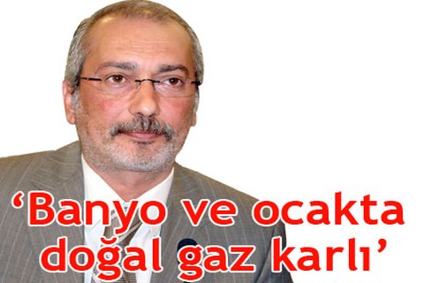 Banyo ve ocakta doğal gaz karlı