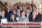 Başarılı okul müdürlerine takdirname