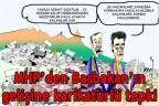 Başbakan gelişine karikatürlü tepki