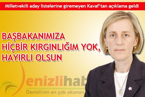 “BAŞBAKANIMIZA HİÇBİR KIRGINLIĞIM YOK, HAYIRLI OLSUN”