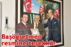 Başöğretmen resmine teşekkür