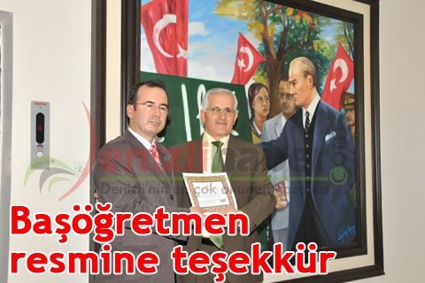 Başöğretmen resmine teşekkür