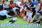 Bebekler yarıştı