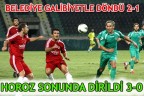 BELEDİYE GALİBİYETLE DÖNDÜ 2-1 HOROZ SONUNDA DİRİLDİ 3-0