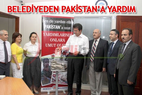 BELEDİYEDEN PAKİSTAN’A YARDIM