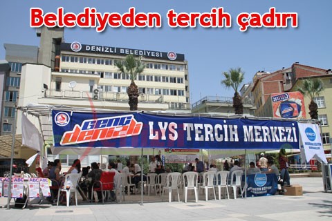 Belediyeden tercih çadırı