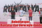 Belediyespor, Runtalya’dan dereceyle döndü