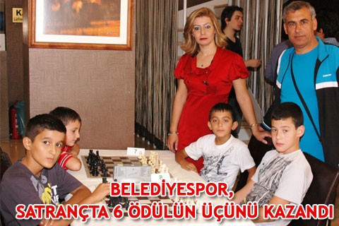 BELEDİYESPOR, SATRANÇTA 6 ÖDÜLÜN ÜÇÜNÜ KAZANDI