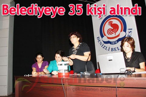 Belediyeye 35 kişi alındı