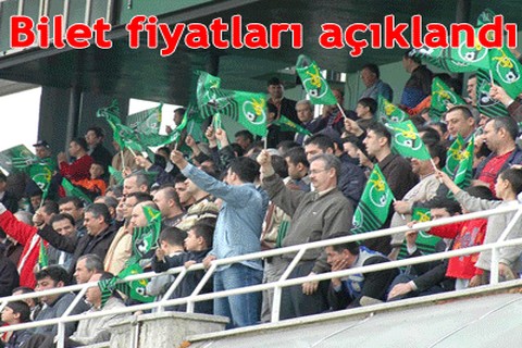Bilet fiyatları açıklandı