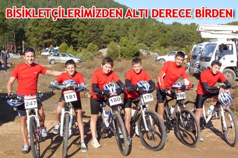 BİSİKLETÇİLERİMİZDEN ALTI DERECE BİRDEN