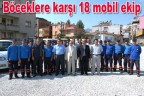 Böceklere karşı 18 mobil ekip